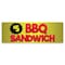 Signmission $5 BBQ Sandwich Banner Concession Stand Food Truck Single Sided B-72-30001 - alternate 1